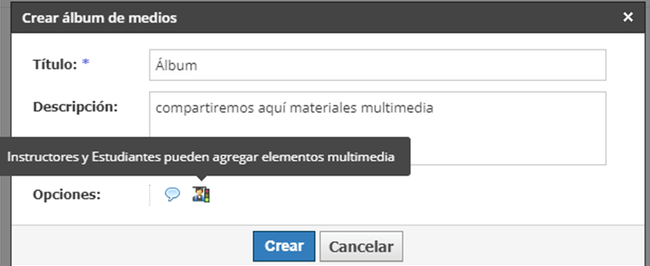 album de medios