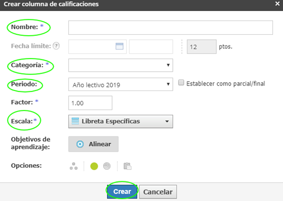 Crear columna