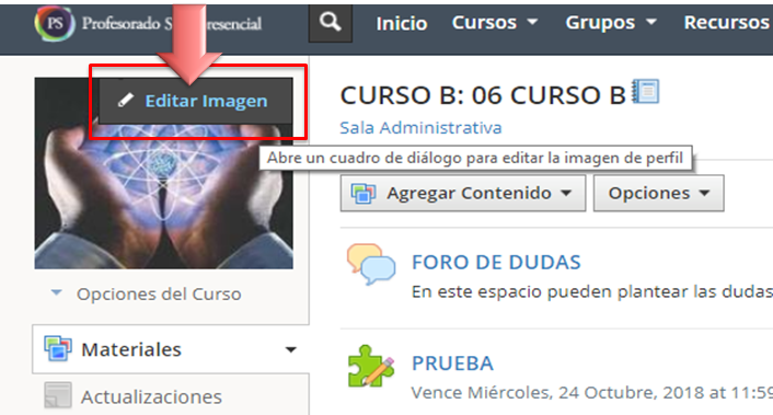 gestion curso imagen