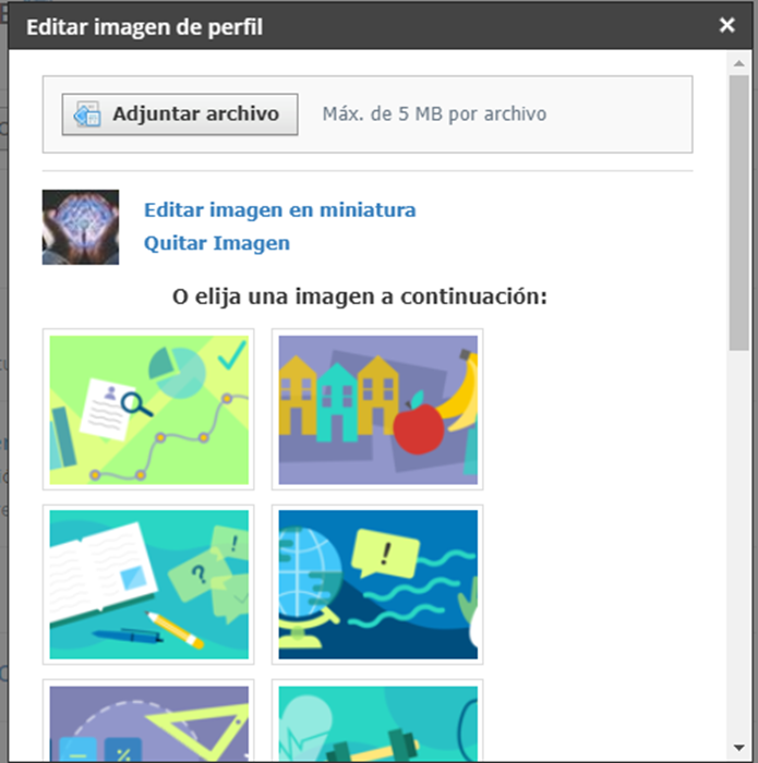 gestion curso cargar imagen