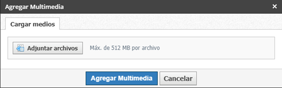 adjuntar archivo album
